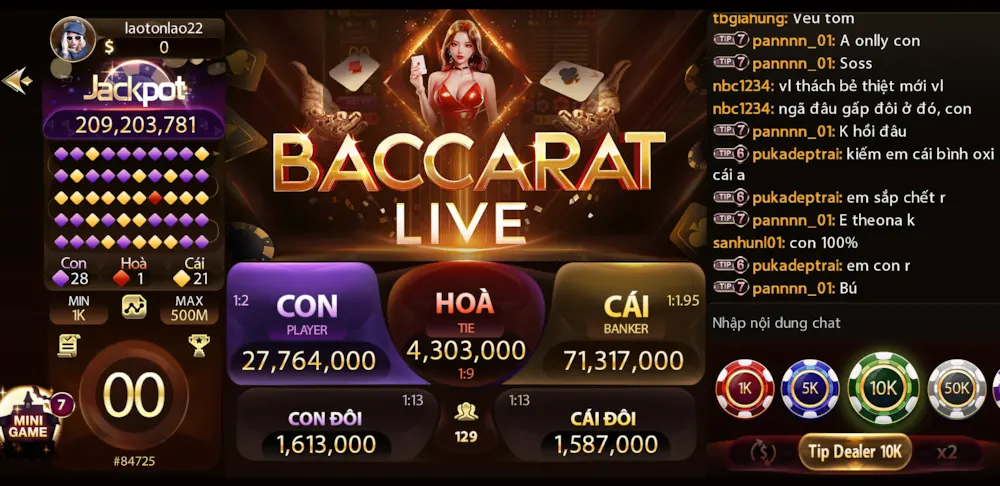 Cách chơi Baccarat tại SUNWIN