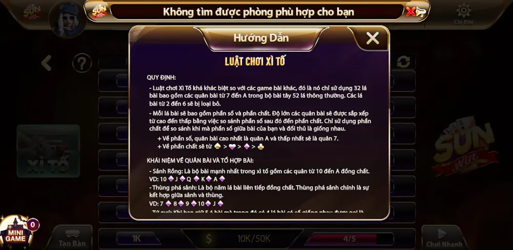 Cách chơi Xì Tố tại SUNWIN