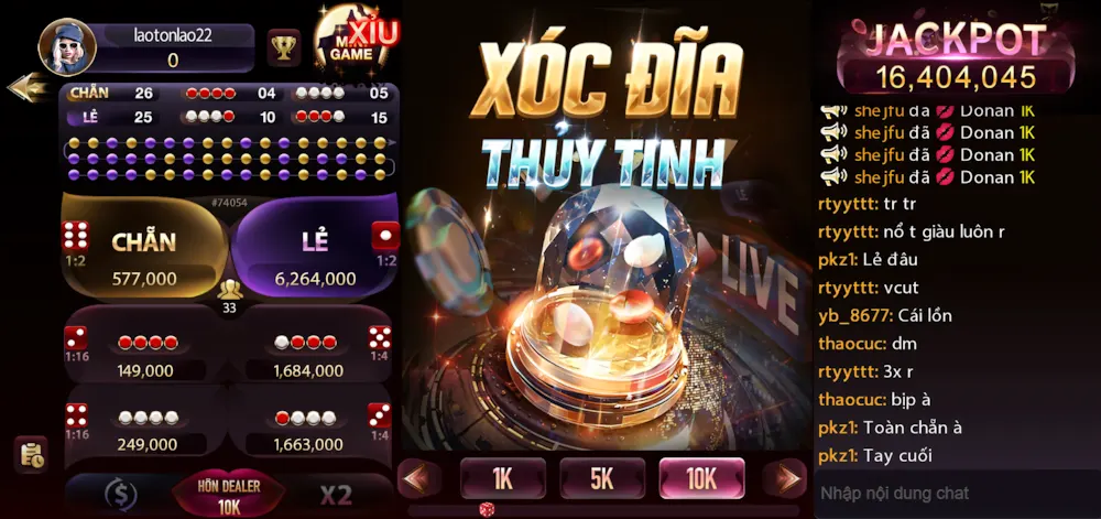 Cách chơi Xóc Đĩa Thủy Tinh tại SUNWIN