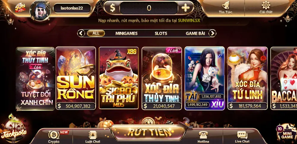 Khám Phá Kho Tàng Trò Chơi SUNWIN Đỉnh Cao Hơn 1000 Game